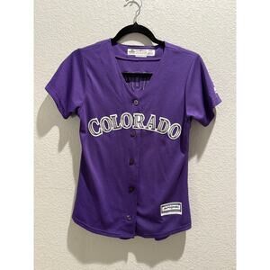 Colorado Rockies Trevor Story Majestic Jersey in‎ Purple S